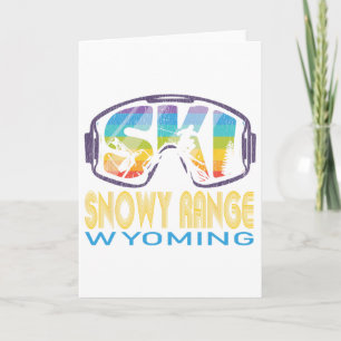 Ski Snowy Range Wyoming Skiing Vacation Card