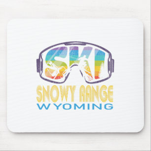 Ski Snowy Range Wyoming Skiing Vacation Mouse Mat