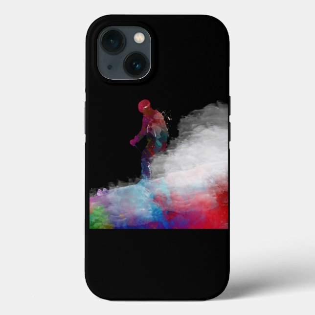 Ski sport art ski sport Skiing Lover Case-Mate iPhone Case (Back)