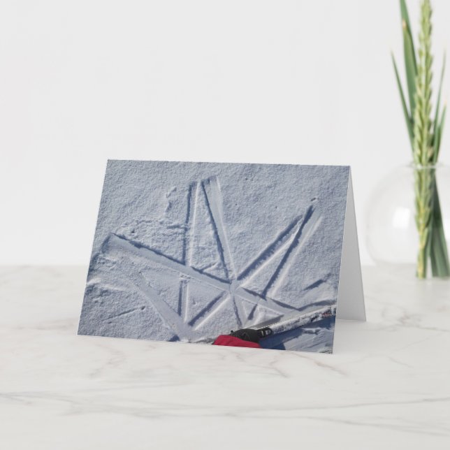 Ski Star Notecard (Front)