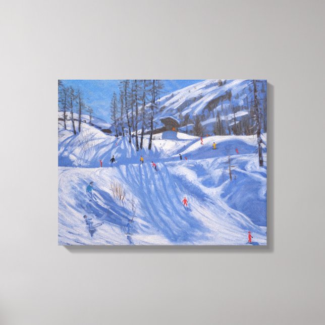 Ski station Tignes 2009 Canvas Print (Front)