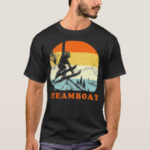 Ski Steamboat Springs,Colorado Vintage Retro Snow T-Shirt