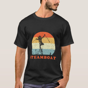 Ski Steamboat Springscolorado Vintage Retro Snow S T-Shirt