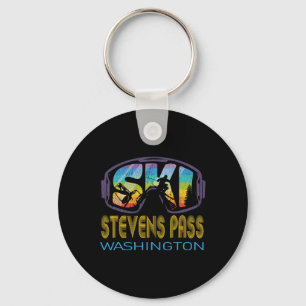 Ski Stevens P Washington Skiing Vacation  Key Ring