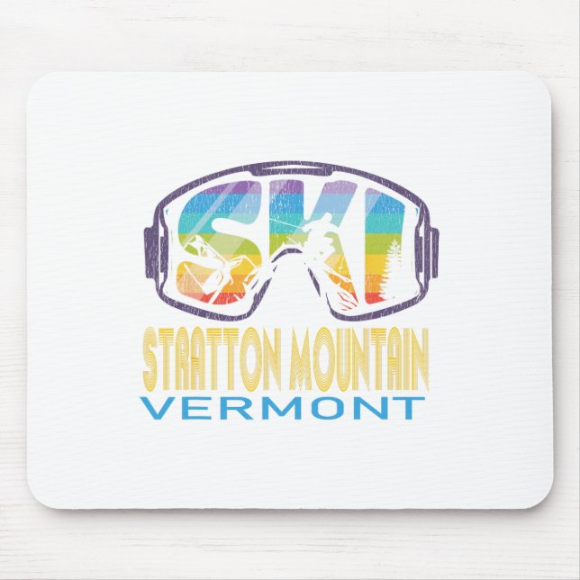 Ski Stratton Mountain Vermont Skiing Vacation  Mouse Mat (Front)