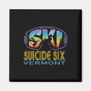 Ski Suicide Six Vermont Skiing Vacation  Magnet