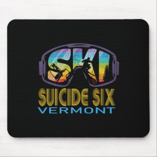 Ski Suicide Six Vermont Skiing Vacation Mouse Mat