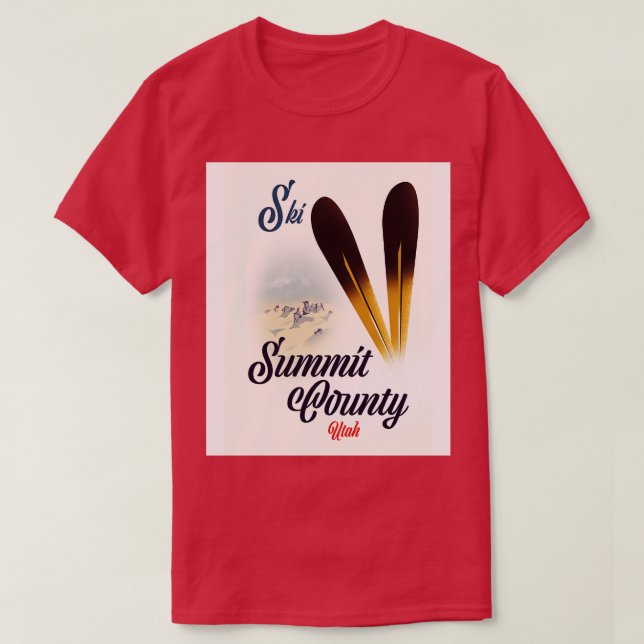 Ski Summit County Utah T-Shirt (Design Front)