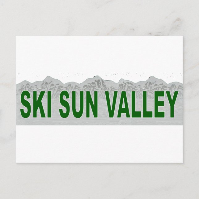 Ski Sun Valley Postcard (Front)