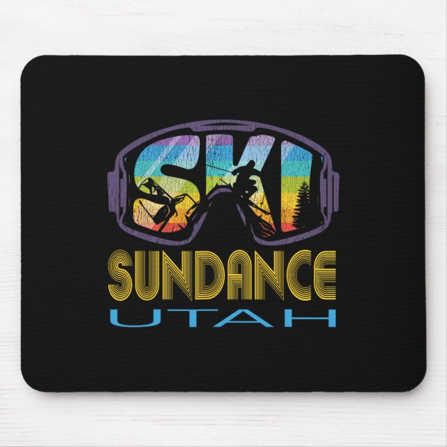 Ski Sundance Utah Skiing Vacation  Mouse Mat (Front)