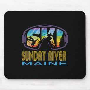 Ski Sunday River Maine Skiing Vacation Mouse Mat