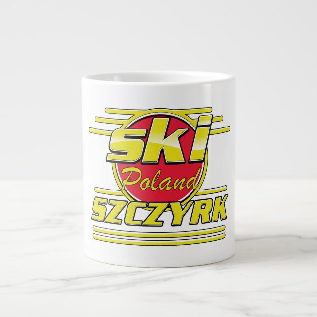 Ski Szczyrk Poland 80s logo Large Coffee Mug (Front)