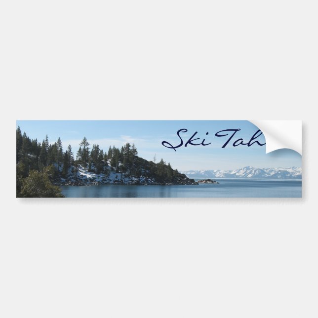 Ski Tahoe, Incline Village in Lake Tahoe Bumper Sticker (Front)