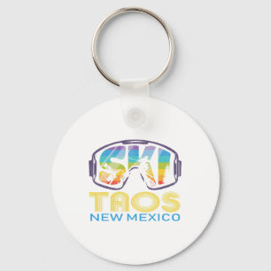 Ski Taos New Mexico Skiing Vacation Key Ring