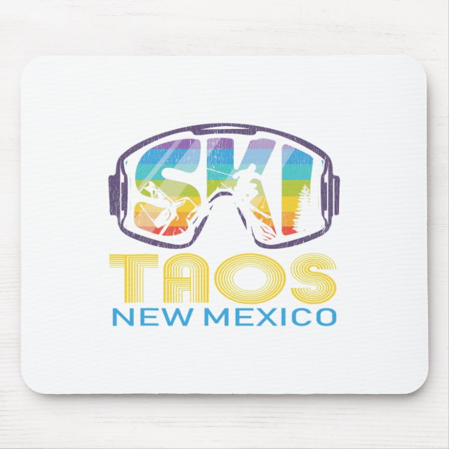 Ski Taos New Mexico Skiing Vacation  Mouse Mat (Front)