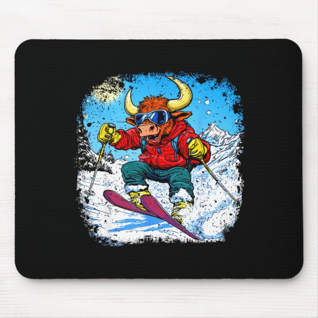 Ski taurus  mouse mat (Front)