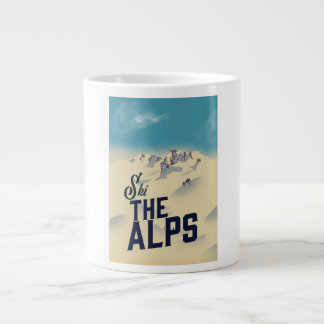 Ski The Alps Large Coffee Mug