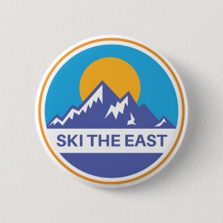 Ski the East Mountain and Ski 6 Cm Round Badge