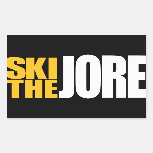 Ski the Jore Rectangular Sticker (Front)
