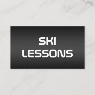 Ski Trainer Business Card