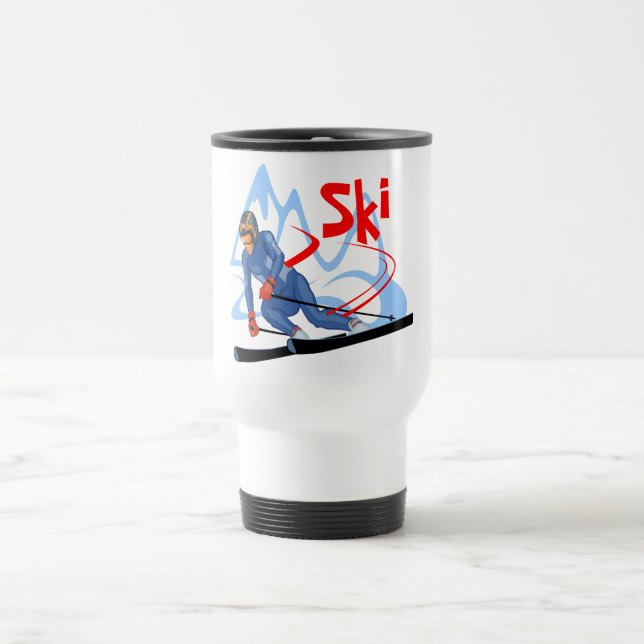 ski travel mug (Center)