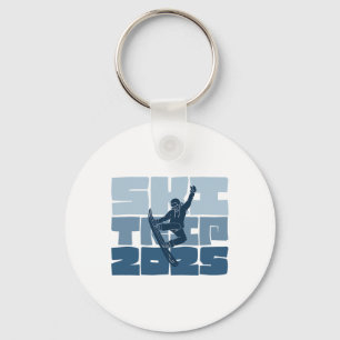 Ski Trip 2025 Men Women Funny Skiing Snowboard  Key Ring