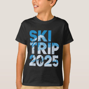 Ski trip 2025 men women funny skiing T-Shirt