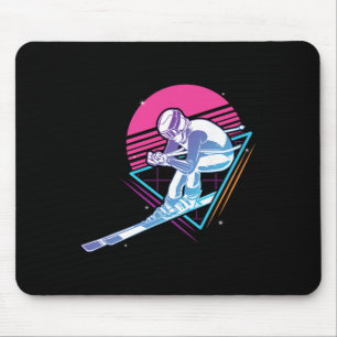 Ski Trip Skiing Retro Vintage 80s 90s Mouse Mat