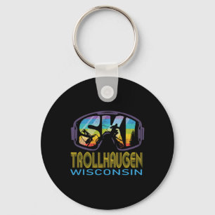 Ski Trollhaugen Wisconsin Skiing Vacation  Key Ring