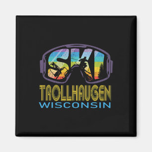 Ski Trollhaugen Wisconsin Skiing Vacation Magnet