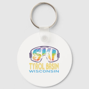 Ski Tyrol Sin Wisconsin Skiing Vacation  Key Ring