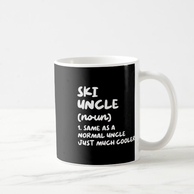 Ski Uncle Definition Skiing Funny Sports  Coffee Mug (Right)