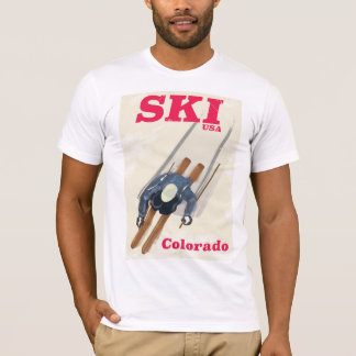 Ski USA Colorado travel poster T-Shirt