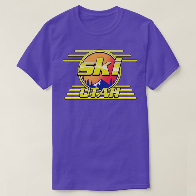 Ski Utah 80s T-Shirt (Design Front)