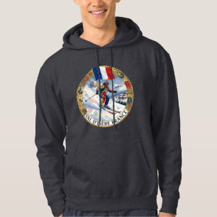 Ski Val d'Isère, France, Man Skier Hoodie