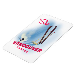 Ski Vancouver Canada Magnet