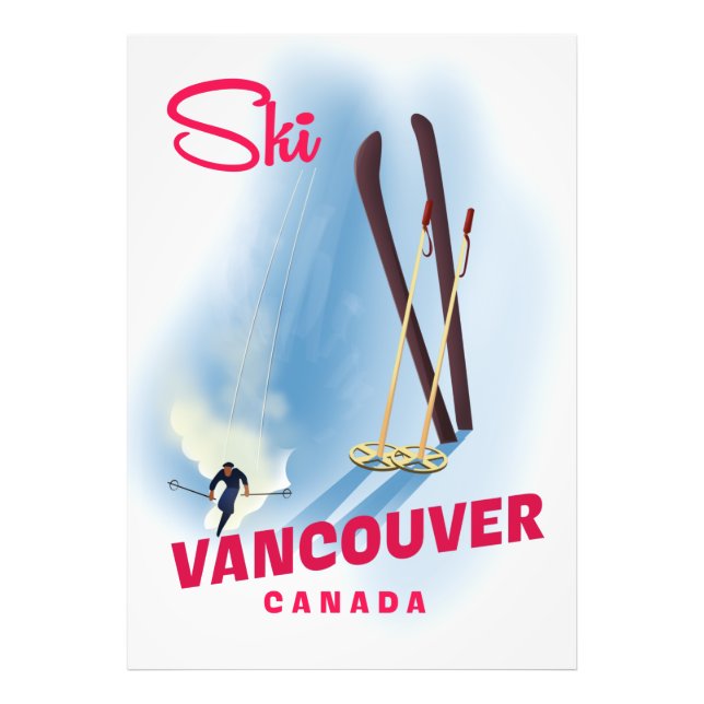 Ski Vancouver Canada Photo Print (Front)
