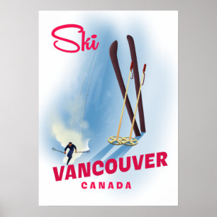 Ski Vancouver Canada Poster
