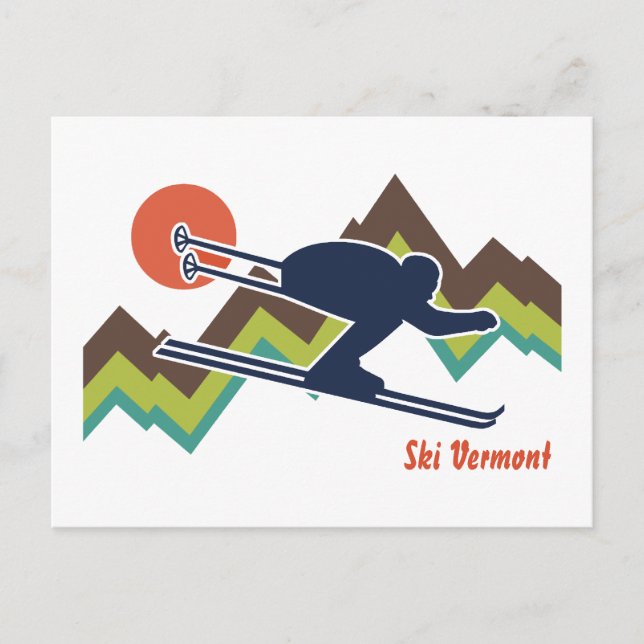 Ski Vermont Postcard (Front)