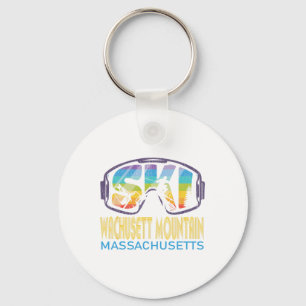 Ski Wachusett Mountain Machusetts Skiing Vacation Key Ring
