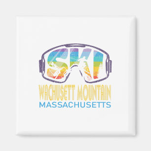 Ski Wachusett Mountain Machusetts Skiing Vacation Magnet