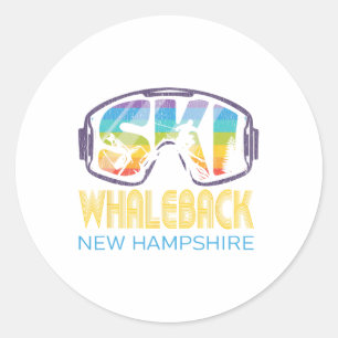 Ski Whaleck New Hampshire Skiing Vacation Classic Round Sticker