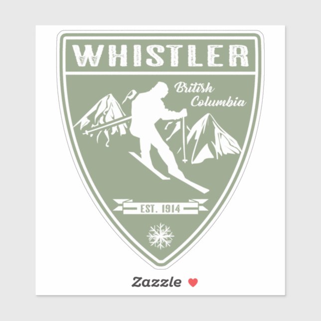 Ski Whistler British Columbia (Sheet)