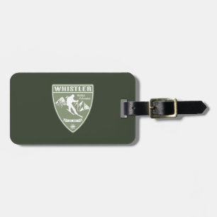 Ski Whistler British Columbia Luggage Tag