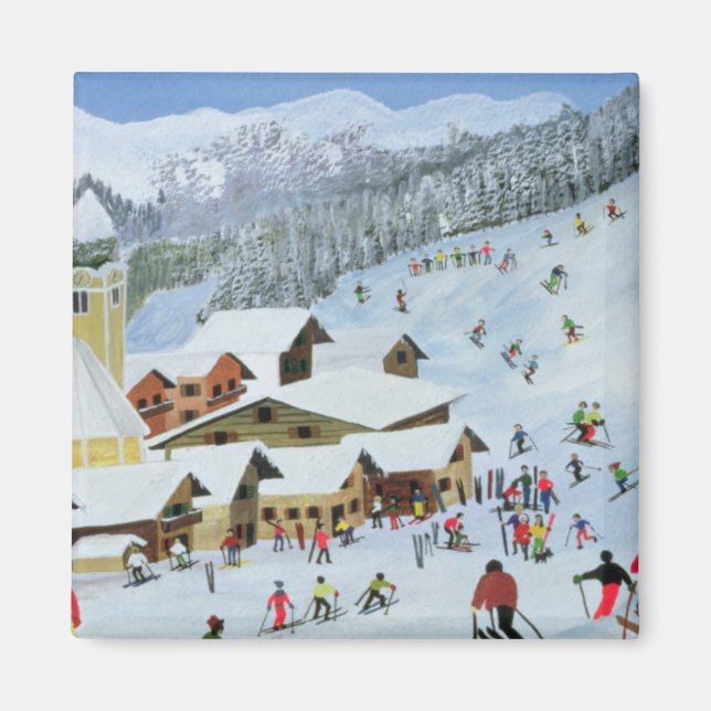 Ski Whizzz! 1991 Magnet (Front)