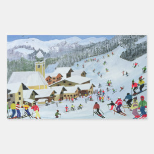 Ski Whizzz! 1991 Rectangular Sticker