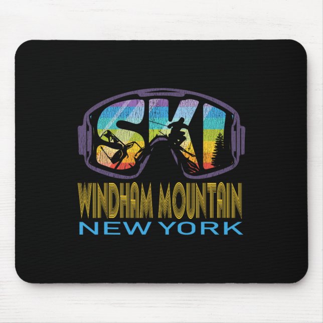 Ski Windham Mountain New York Skiing Vacation  Mouse Mat (Front)