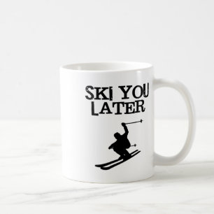 Ski You Later Funny Downhill Alpine Skiing Tee Coffee Mug