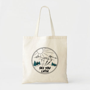 Ski You Later Funny Ski Pun Tote Bag
