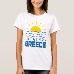 Skiathos Greece Sunshine And Sea Waves Women's T-Shirt